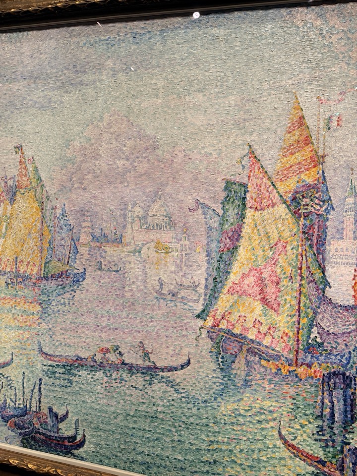 Paul Signac, The Lagoon of Saint Mark, 1905. Three years before Monet arrived. Every square inch has an opinion.